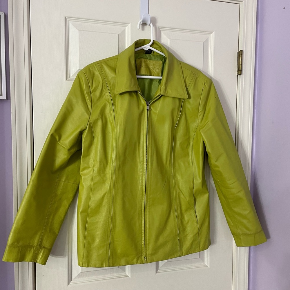 Worthington Green Leather Jacket